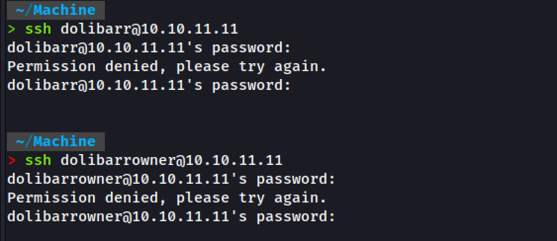 Access Dolibarr User with the creds found in config file